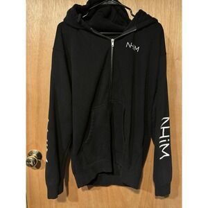 NHIM Large Black Full Zip Hoodie